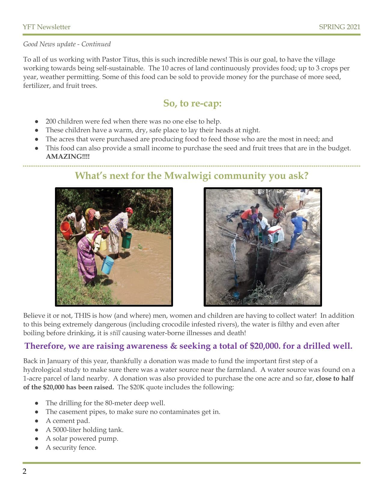 2024 Newsletter (Two), page 2 of 3